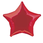 Red Star Mylar Balloon