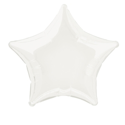 White Star Mylar Balloon