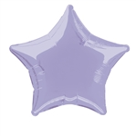 Lavender Star Mylar Balloon