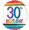 Rainbow Birthday 30 Mylar