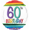 Rainbow Birthday 60 Mylar