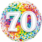 70 Rainbow Confetti Mylar