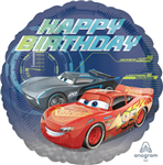 Cars 3 Happy Birthday Mylar