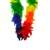 Rainbow Chandelle Feather Boa