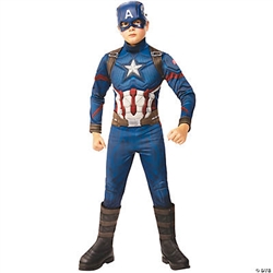 Captain America Deluxe Kid's Costume - Small