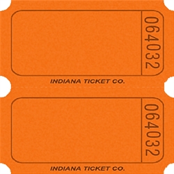 ORANGE DOUBLE BLANK TICKETS