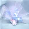 White With Blue Pacifiers Tulle - 9 INCH