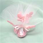 WHITE WITH PINK PACIFIERS TULLE - 9