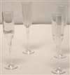 CLEAR CHAMPAGNE GLASS FLUTES - FAVORS
