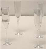 CLEAR CHAMPAGNE GLASS FLUTES - FAVORS