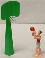 BASKETBALL BOY WITH HOOP CAKE DECORATION