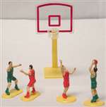 BASKETBALL BOYS 4 PLAYERS & HOOP