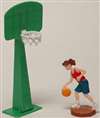 BASKETBALL GIRL WITH HOOP CAKE DECORATION