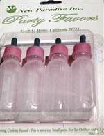 PINK BOTTLE FAVORS - 3 7/8