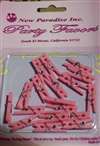 Pink Clothes Pin Favors