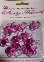 PINK PACIFIER FAVORS - 1