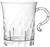 8oz Clear Coffee Elegance Plastic Cups