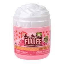 Orb Ice Cream Fluff Slime - Strawberries & Cream