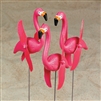 Flamingo Twirling Yard Stakes - 6 Piece Set