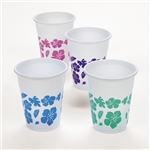 HIBISCUS PLASTIC CUPS