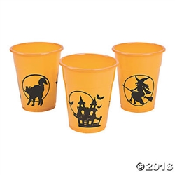 HALLOWEEN SILHOUETTE CUPS 25CT