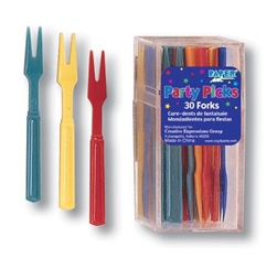 Assorted Color Party Forks