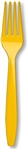 School Bus Yellow Premium Forks - 24 Count
