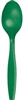 Emerald Green Premium Spoons - 24 Count