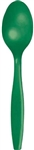 Emerald Green Premium Spoons - 24 Count