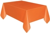 Sunkissed Orange 54" x 108" Plastic Table Cover