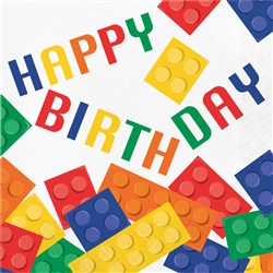 Block Party Happy Birthday Luncheon Napkins