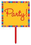 BIRTHDAY STRIPES YARD SIGN