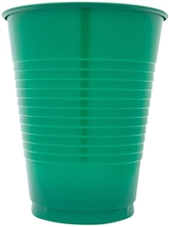 Emerald Green 16oz Plastic Party Cups - 20 Count