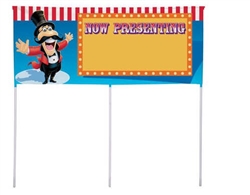 BIG TOP BDAY YARD BANNER