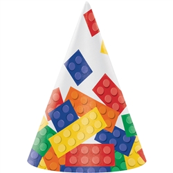 Building Block Cone Party Hat
