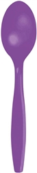 Amethyst Purple Premium Spoons - 24 Count
