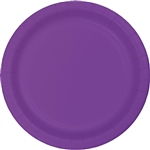 Amethyst Purple 7" Paper Plates - 24 Count