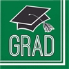 Graduation School Spirit Luncheon Napkins - Green