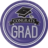 School Spirit Purple Graduation 9" Dinner Plates