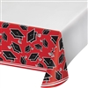 School Spirit Red Graduation Table Cover