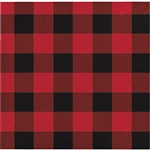 Buffalo Plaid Beverage Napkins