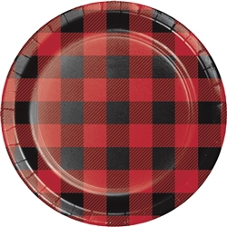 Buffalo Plaid 7 Inch Plates