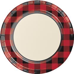 Buffalo Plaid 9 Inch Plates