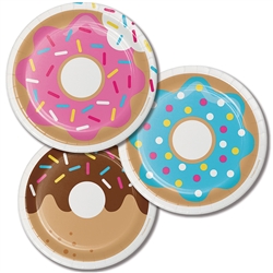 Donut Time 7 Inch Plates