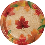 Rustic Leaves 7 Inch Plates