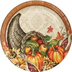 Harvest Cornucopia 9in Dinner Plates