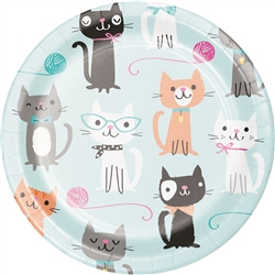 Purr-Fect Party 7 Inch Plate