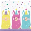 Llama Party Beverage Napkins