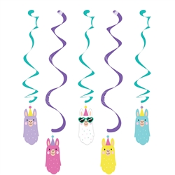 Llama Party Dizzy Danglers Decorations