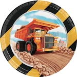 Big Dig Construction 7 Inch Plates